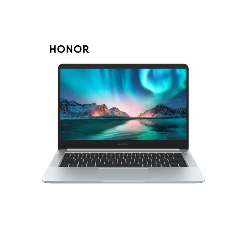 荣耀MagicBook 2019英特尔酷睿i5 14英寸轻薄窄边框笔记本电脑（i5 8G 512G MX250 FHD IPS 指纹解锁）冰河银